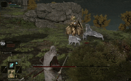 Elden Ring (Tree Sentinel) - Jumping Ground Slam