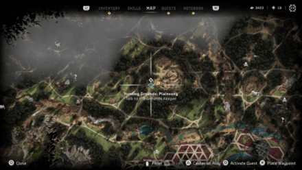 HFW Sun-Touched Hunter Bow Map Location