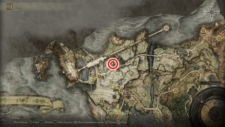 Elden Ring - Strength-knot Crystal Tear Map Location