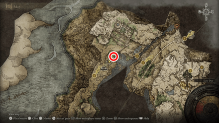 Elden Ring - Intelligence-knot Crystal Tear Map Location