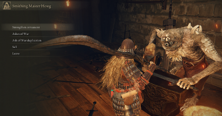 Elden Ring - Strengthen Weapons at the Smithing Table