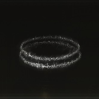 White Cipher Ring Icon