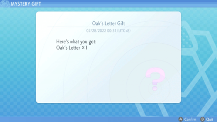 How to do the Oak's Letter Mystery Gift in Pokémon Brilliant Diamond &  Shining Pearl - KeenGamer