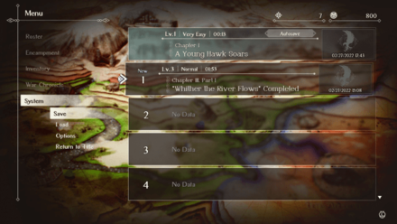 Triangle Strategy - Save Files