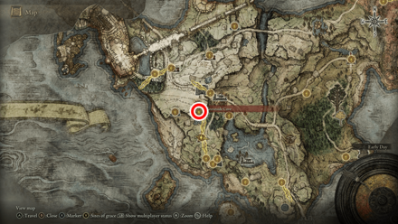 Elden Ring - Flamedrake Talisman Map Location.png