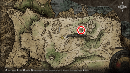 Elden Ring - Rune Arc Village of the Albinaurics Map Location