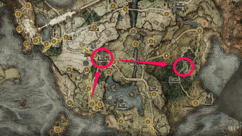 Elden Ring  Liurnia Map & Bosses Guide - GameWith