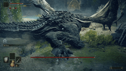 Sweeping Attack - Magma Wyrm Makar - Elden Ring