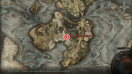 Elden Ring - Smithing Stone 1 Morne Tunnel Map Location