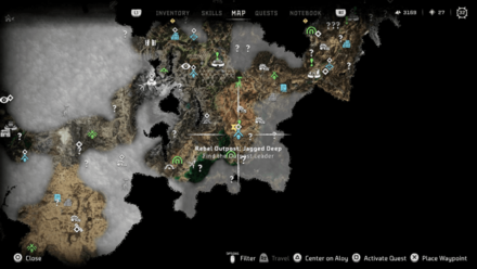 Jagged Deep Rebel Outpost Location