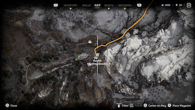 Cliffwatch Hunting Goods Map Location