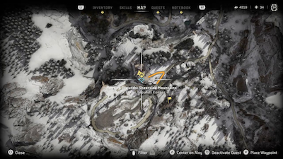 Sheerside Mountains Hunting Goods Map Location