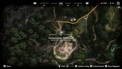 Raintrance Hunting Goods Map Location