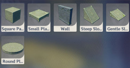 Genshin - Terrain Items in Divine Ingenuity