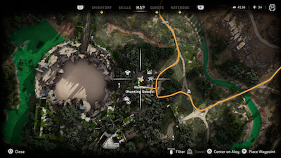 The Maw of the Arena Hunting Goods Map Location