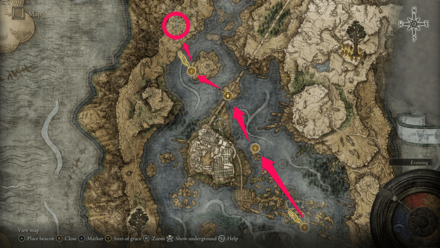 How to Get North Liurnia of the Lakes Map