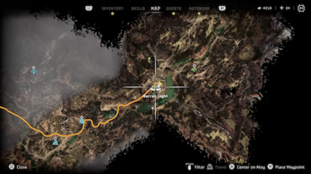 Barren Light Hunting Goods Map Location