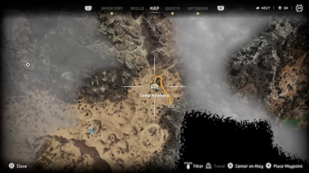 Camp Nowhere Hunting Goods Map Location