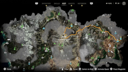 Scalding Spear Hunting Goods Map Location