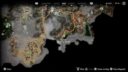 LATOPOLIS Hunter Hunting Goods Map Location