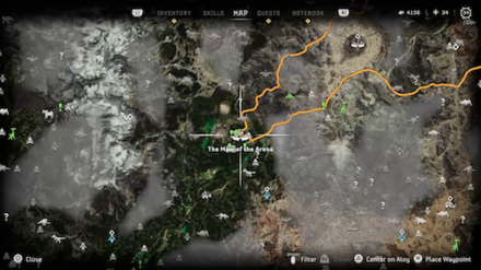 The Maw of the Arena Hunting Goods Map Location