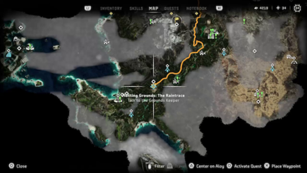 Raintrance Hunting Goods Map Location