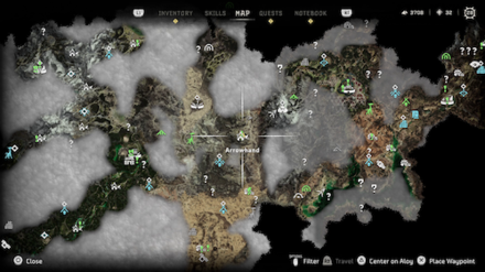 Arrowhand Hunting Goods Map Location