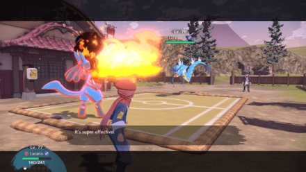 PLA Opponent Using Super Effective Move