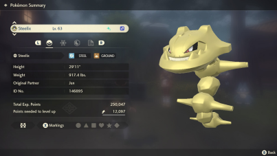 Pokemon BDSP - Shiny Steelix