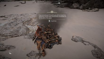 Singularity point of no return