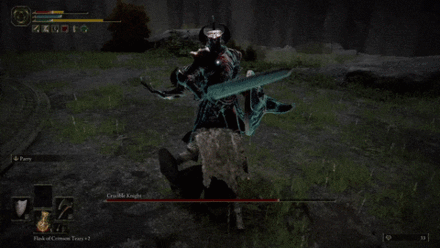 Elden Ring (Crucible Knight) - Double Overhead Slash