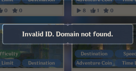 Genshin - Invalid Domain ID Message
