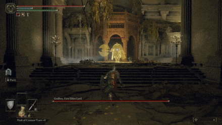 Jumping Axe Toss - Godfrey First Elden Lord - Elden Ring