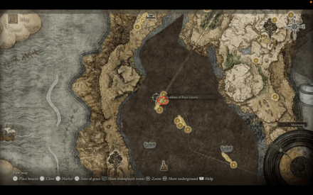 Academy of Raya Lucaria Location