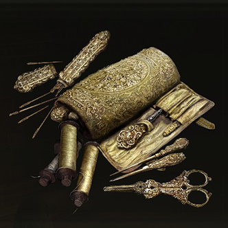 Golden Tailoring Tools Icon