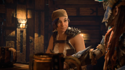 Petra talking to Aloy