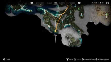 Horizon Forbidden West - Greenshine Location