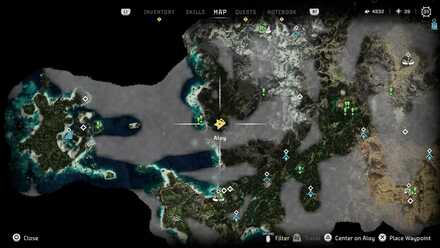 Horizon Forbidden West - Greenshine Location