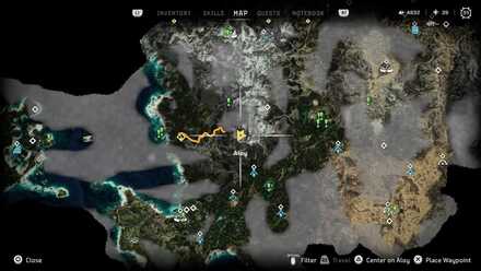 Horizon Forbidden West - Greenshine Location