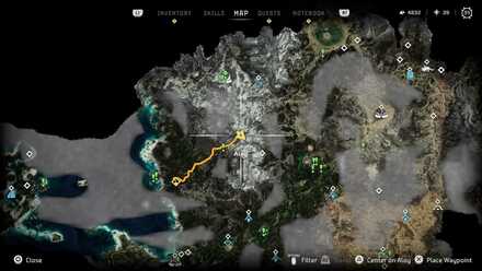 Horizon Forbidden West - Greenshine Location