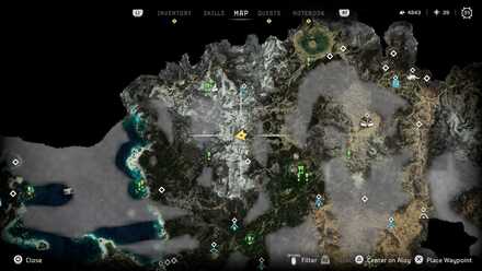 Horizon Forbidden West - Greenshine Location