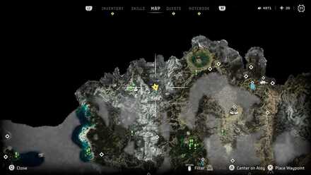 Horizon Forbidden West - Greenshine Location