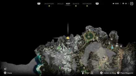 Horizon Forbidden West - Greenshine Location