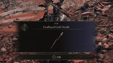 Unalloyed Gold Needle