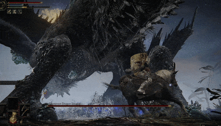 Elden Ring (Glintstone Dragon Smarag) - Tail Swipe