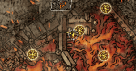 Elden Ring - Located at Volcano Manor Map