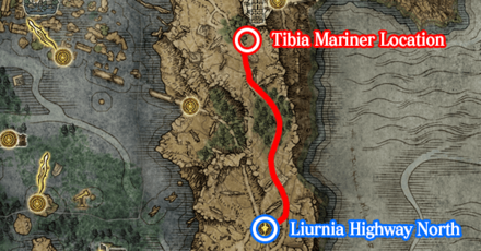 Elden Ring - Obtained by Defeating Tibia Mariner Map