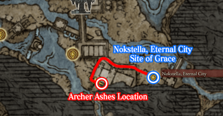 Elden Ring - Located in Nokstella, Eternal City Map