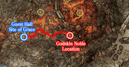 Elden Ring - Obtained by Defeating Godskin Noble Map