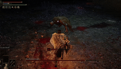 Elden Ring (Bloodhound Knight) - Retreating Slash